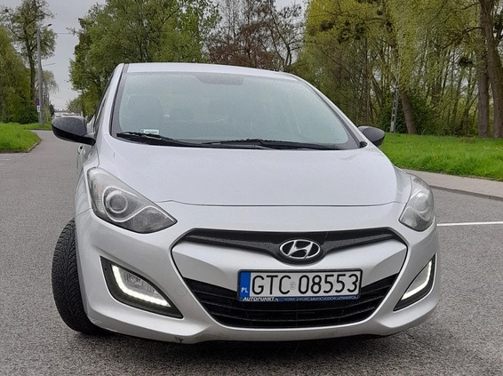 Hyundai I30 cena 19000 przebieg: 305470, rok produkcji 2013 z Gniew małe 301